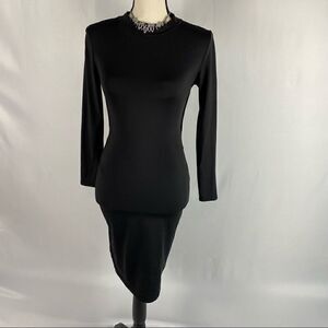 Allegrace Black Sexy Back Dress Size S